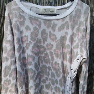 Vintage Havana Leopard Print Sweatshirt  - M
